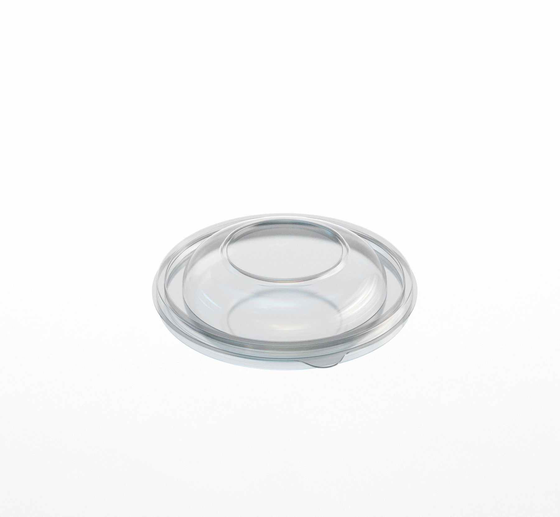 Yocup Company: YOCUP Clear Flat Lid For 16 oz 5.5 Plastic Salad Bowl -  300/Case