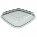 B9140L - Clear Lid for Black Microwaveable Container 1 Compartment 1300cc (42 oz.) - Case of 100