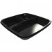 B9340 - Black Microwaveable Container 3 Compartment 650/330/230cc (22/10/8 oz.) - Case of 100