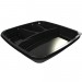 B9440 - Black Microwaveable Container 4 Compartment 650/250/150/140cc (22/8/5/5 oz.) - Case of 100
